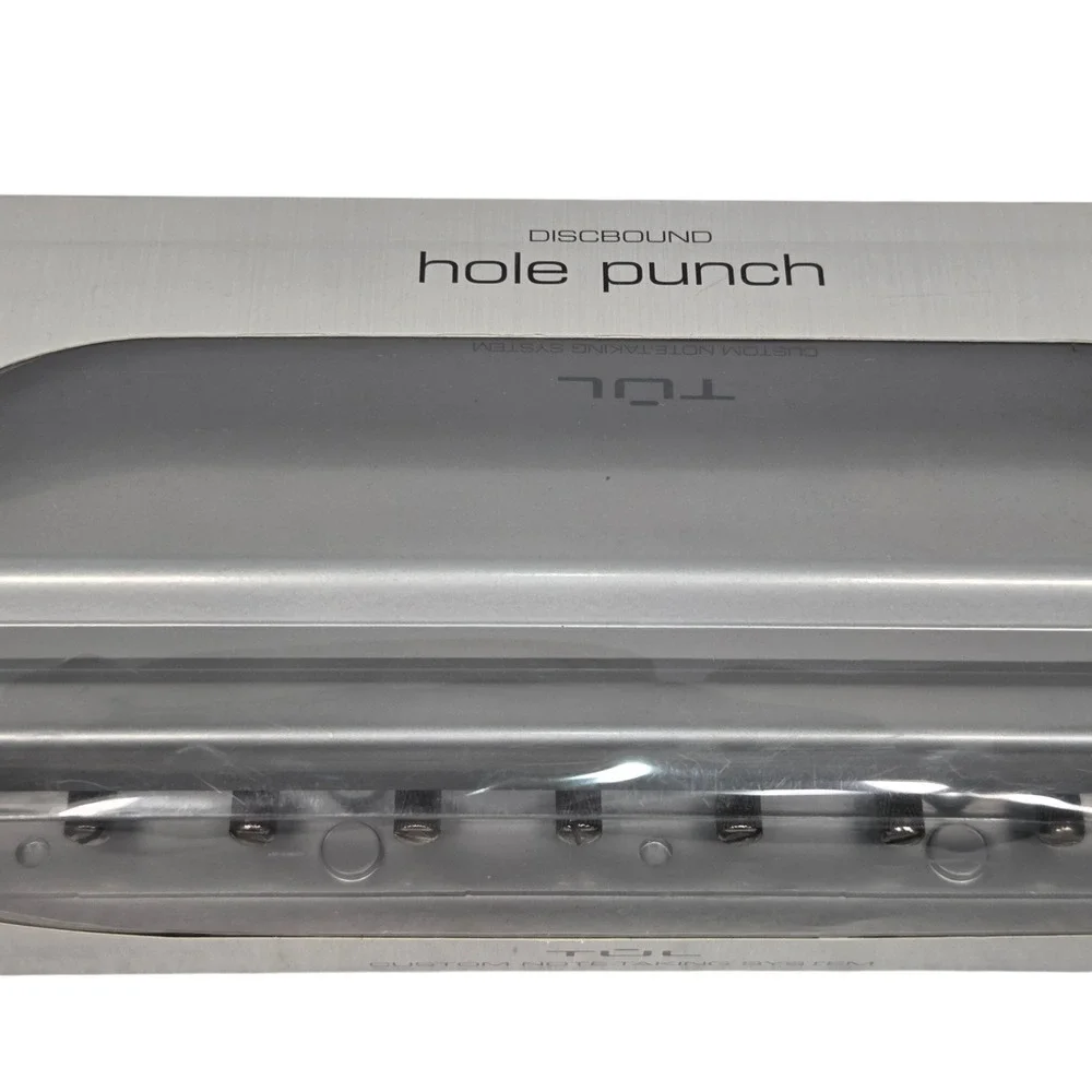 TUL Discbound 12-Hole Punch Custom Note-Taking‎ System Silver w/ Box Complete